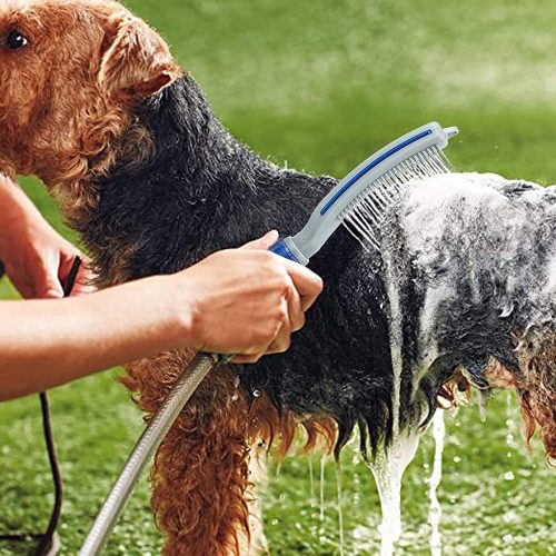 Pet Bath Brush With Water Hose