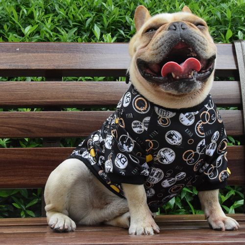 Printed Spring And Autumn Dog Clothes